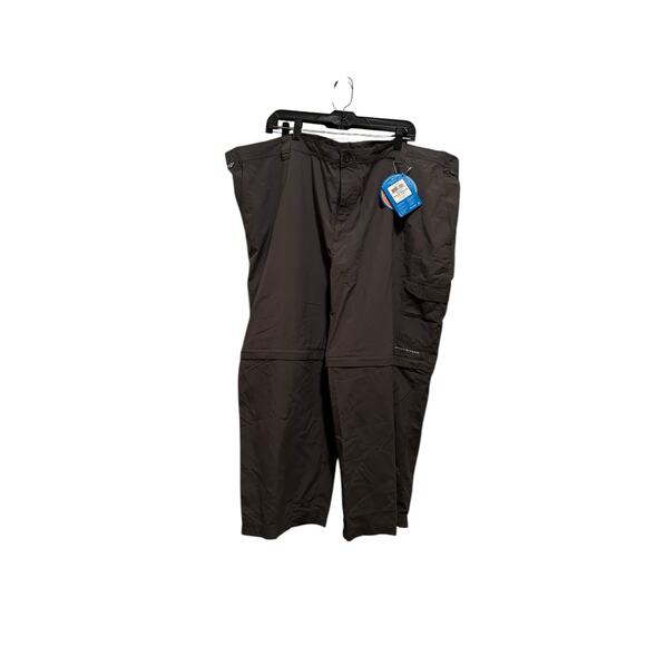 NWT Columbia dark gray Omni shield blood guts nylon convertible outdoor pants